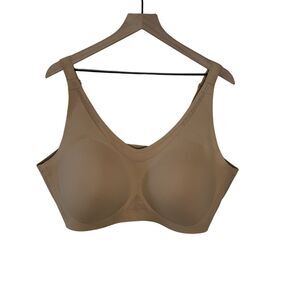 Honeylove Cloudfuse V Neck Wireless Tan/Nude Bra Size 3X+